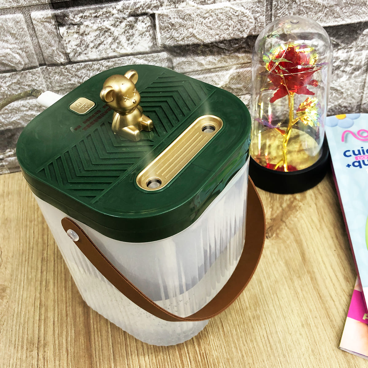 Miniatura 1 de Humidificador Oso Dorado LED 2L HM-18K